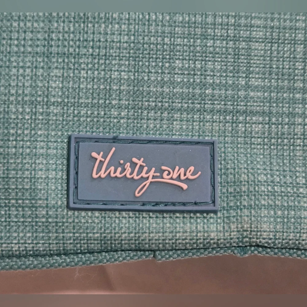 Thirty-One Teal Zip Pouch Organizer
